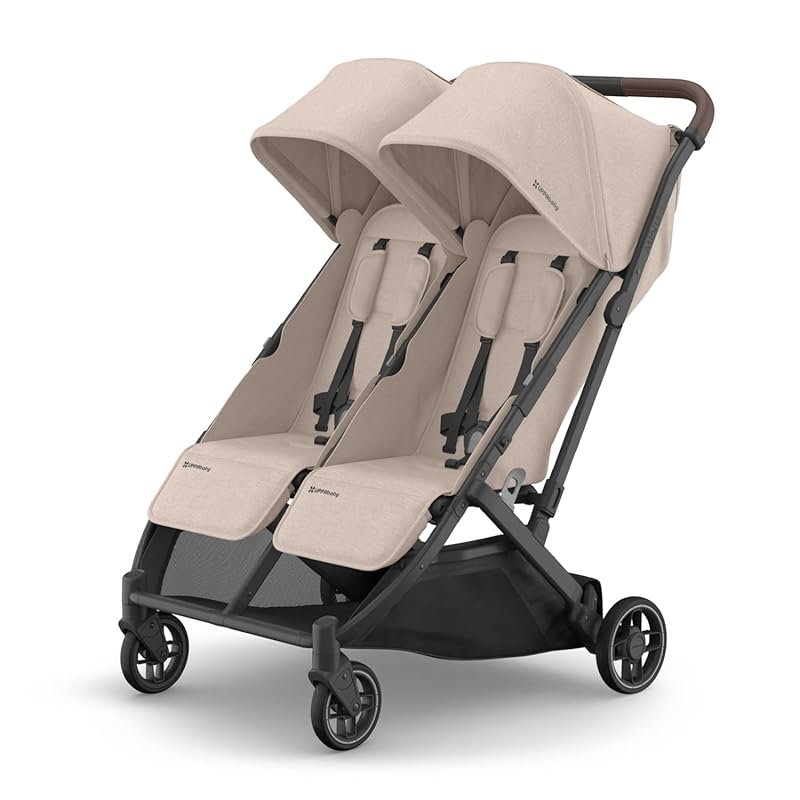 UPPAbaby Minu Duo Side-by-Side Double Stroller with Compact Fold, Inde