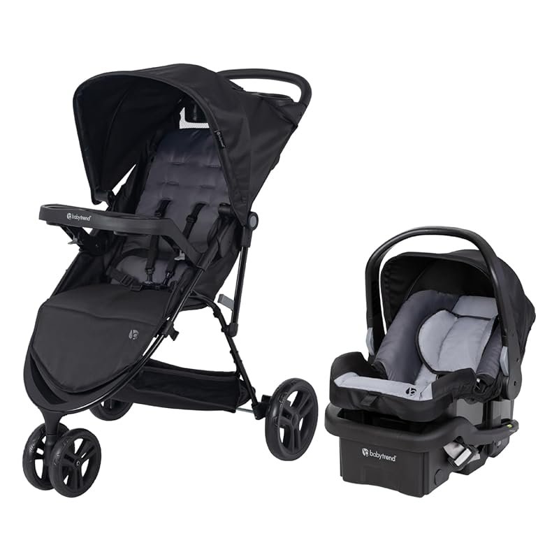 Baby Trend Venture 3-Wheel Stroller Travel System with Infant Car Seat